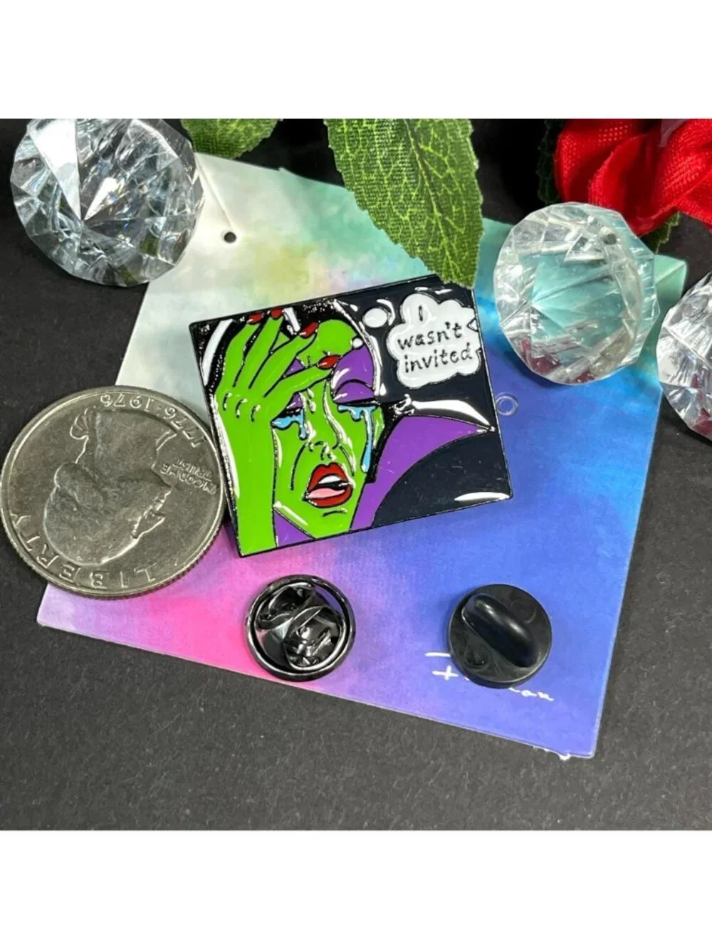 Maleficent Villain Lapel Pin Invited Sleeping Beauty Comic Brooch Badge Jewelry
